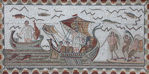 Image showing Ancient Roman mosaic