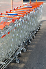 Image showing Shopping carts