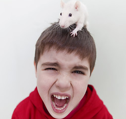 Image showing  Screaming boy