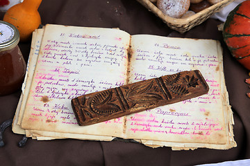 Image showing Old recipe book