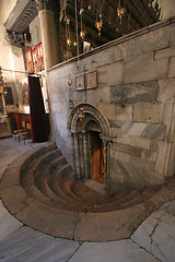 Image showing Entrance to the Grotto of the Nativity, Bethlehem