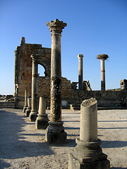 Image showing Roman temple in Volubilis