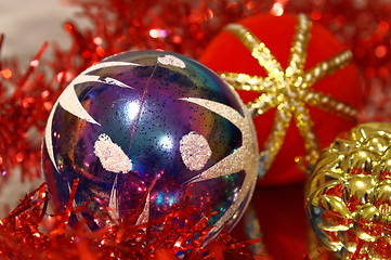 Image showing decorations for a christmas tree