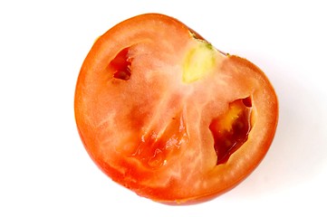 Image showing Cutting a tomato