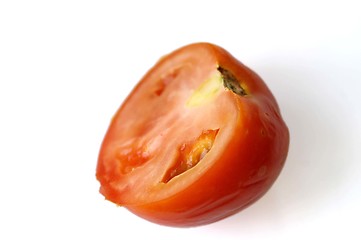 Image showing Cutting a tomato