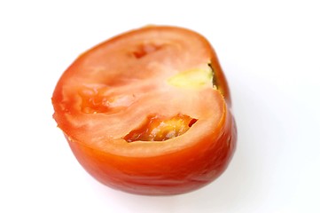 Image showing Cutting a tomato