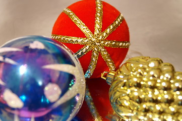 Image showing decorations for a christmas tree