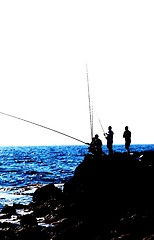 Image showing Fishers silhouette