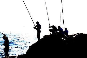 Image showing Fishers silhouette