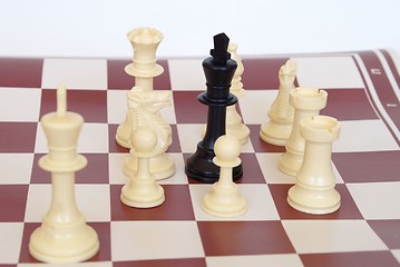 Image showing black king surrended