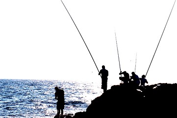 Image showing Fishers silhouette