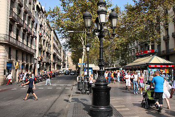 Image showing Rambla, Barcelona