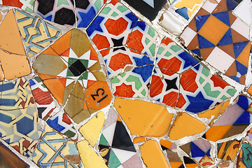 Image showing Barcelona mosaic