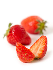 Image showing strawberries macro