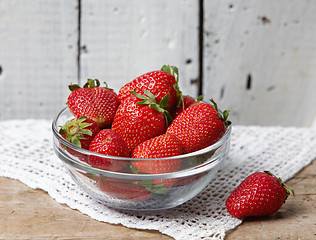 Image showing fresh strawberries