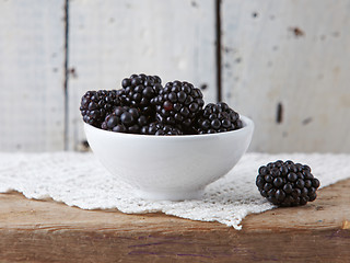 Image showing fresh blackberries