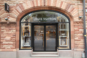 Image showing Louis Vuitton luxury store