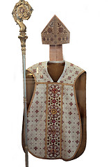 Image showing Golden embroidered bishops vestments