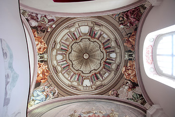 Image showing Fresco on the ceiling of the church