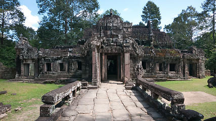 Image showing The Ta Prohm Temple in Cambodia