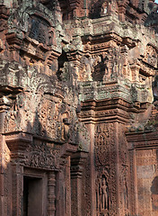 Image showing The Banteay Srey Temple in Siem Reap, Cambodia