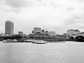 Image showing River Thames South Bank, London