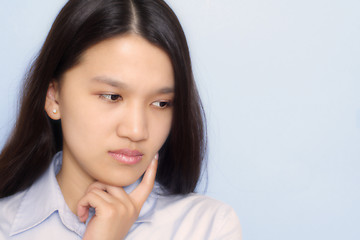 Image showing Worried businesswoman