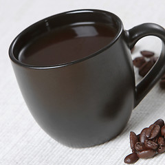 Image showing black coffee cup