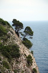 Image showing Pictorial blue Adriatic sea with rocks