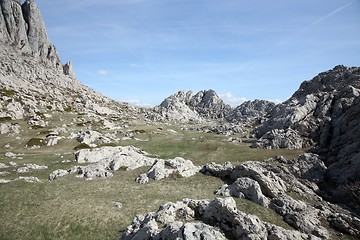 Image showing Cliff on mountain Velebit - Croatia