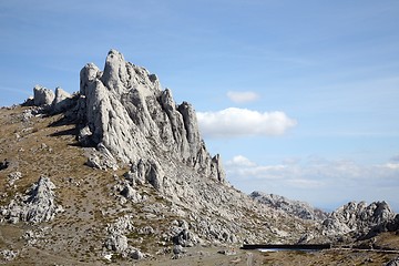 Image showing Cliff on mountain Velebit - Croatia