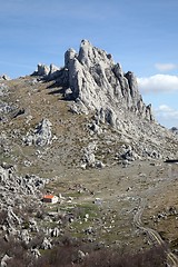 Image showing Cliff on mountain Velebit - Croatia