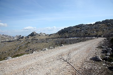 Image showing Road on mountain Velebit - Croatia