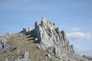 Image showing Cliff on mountain Velebit - Croatia