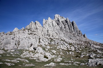 Image showing Cliff on mountain Velebit - Croatia