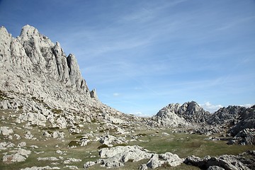 Image showing Cliff on mountain Velebit - Croatia