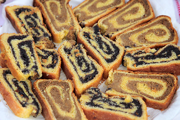 Image showing Poppy seed and walnut rolls