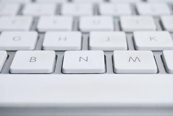 Image showing White Keyboard