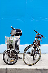 Image showing Old Bikes