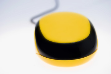 Image showing Yellow Computer Mouse