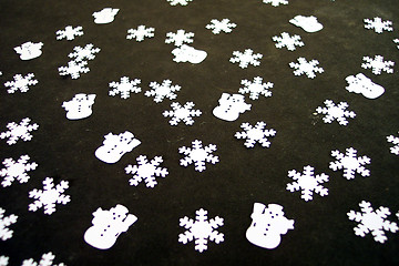 Image showing snow and snowmen