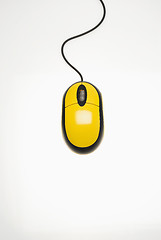 Image showing Yellow Computer Mouse