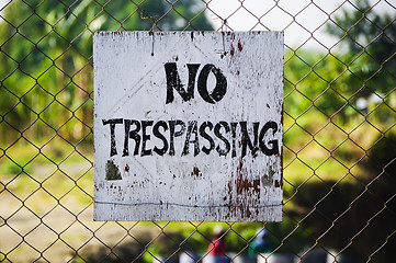 Image showing No Trespassing Signage