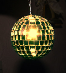 Image showing golden mirror ball