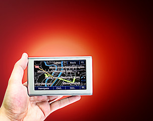 Image showing Gps in a man hand.