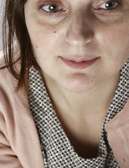 Image showing Portret of a young sad woman