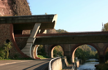 Image showing Two tunnel openings