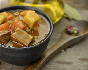 Image showing Beef Soup With Vegetables