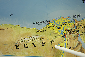 Image showing Egypt map