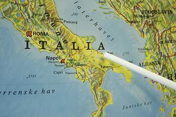 Image showing Italy map